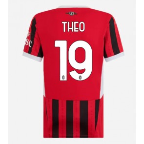 AC Milan Theo Hernandez #19 Hjemmebanetrøje Dame 2024-25 Kort ærmer